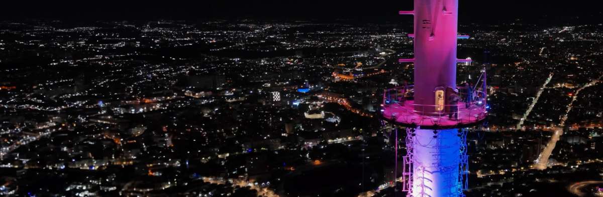 Lighting of the TV Tower